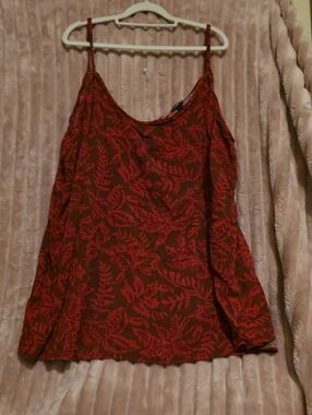 torrid Red Floral Print Spaghetti Strap Camisole